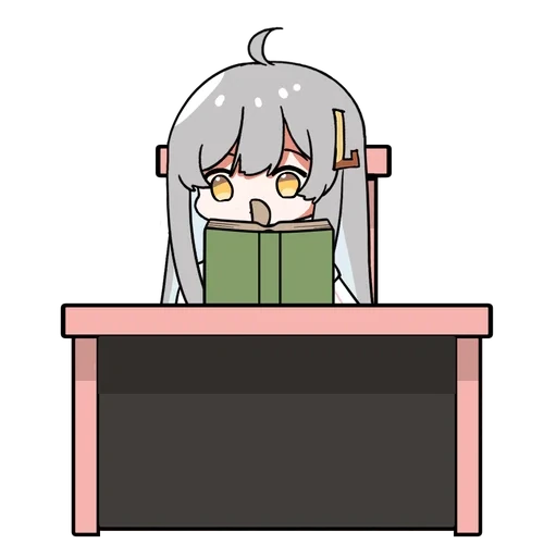 正在认真学习的萝莉丝